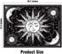 HOTMIR Wall Tapestry Black and White - Aesthetic Tapestry Wall Hanging Moon Tapestry as Wall Art for Bedroom, Living Room, Dorm Decor - Printed Without Fringe (54x72 Inches, 140x185 cm)