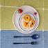 Round Tassel Plaid Tablecloth, Heavy Weight Cotton Linen Fabric Table Cover for Kitchen Dining Tabletop Decoration, Blue & Green, 48" Round