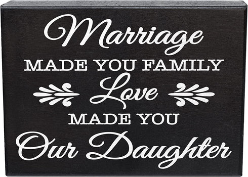 Daughter-in-Law Gift Sign Decor Plaque