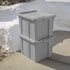 Sterilite 16786A06 Storage Tote, 18 Gallon, Cement Lid and Base