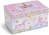 Jewelkeeper Girl's Musical Jewelry Storage Box with Pullout Drawer, Glitter Rainbow and Stars Unicorn Design, The Unicorn Tune