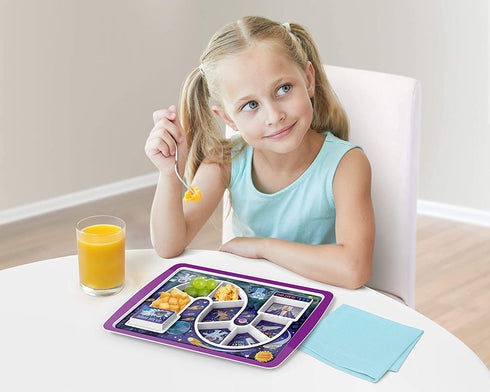 Genuine Fred Dinner Kids Food Tray, Standard, Outer Space