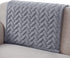 OstepDecor Sofa Armrest Covers, Backrest Covers, Quilted Sectional Couch Covers, Velvet Sofa Cover for Dogs Cats Pet Love Seat Leather L Shaped, Gray 36 x 36 Inches
