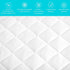 Full Mattress Pad Cover Fitted - Full Bed Mattress Cover Size 54x75 inches Stretches to 16 Deep Pocket- Fitted Quilted Sheet for Full Mattress , White