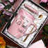 Aunt Gifts from Niece and Nephew - Best Auntie Ever Mug Funny Happy Birthday Presents for Aunty - Pink Marble Ceramic Coffee Cup 14 Oz