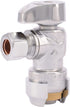 SharkBite 23036-0000LF Compression Angle Stop Valve, 1/2 Inch x 3/8 Inch Push-to-Connect, PEX, Copper, CPVC, PE-RT