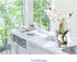 Jusdreen Artificial Flower Bonsai with Glass Vase Vivid Orchid Flowers Arrangement Phalaenopsis Flowers Pot for Home Office D©cor House Decorations(Glass Vase/White Orchid)