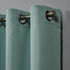 Nicole Miller Canvas Indoor/Outdoor Grommet Top Curtain Panel Pair, 54"x108", Spa