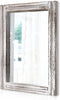 AAZZKANG Wood Mirror with Frame Rustic Wall Mirror Rectangle Decorative Farmhouse Bedroom Bathroom Hanging Mirror Home Wall Decor