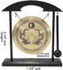 Mose Cafolo Zen Art Brass Feng Shui Desktop Table Gong, Dragon with Taiji Symbols, Makes Clear Sound, Collectible Figurines