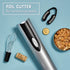 Oster 4-in-1 Wine Savoring Experience with Cordless Electric Wine Opener | Wine Kit with Rechargeable Wine Bottle Opener, Wine Pourer, Vacuum Wine Stoppers, and Foil Cutter, Black