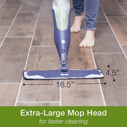 Bona Hard-Surface Floor Premium Spray Mop, for Stone Tile Laminate and Vinyl LVT/LVP