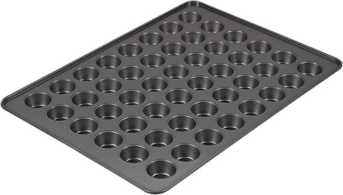 Wilton Perfect Results Non-Stick Mega Mini Muffin Pan & Mini Cupcake Pan, 48-Cup Pan, Steel
