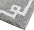 Evan Cotton Tufted Washable Bath Mat , Luxury Solid Bathroom Rugs , 20X30 inches , Grey
