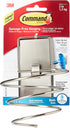 Command Hair Dryer Holder, Satin Nickel, 1-Holder, 2-Water-Resistant Strips, Organize Damage-Free