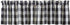 Park Designs Wicklow Check Valance - 72''L - Black & Cream