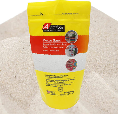 Activa Decor, 5-Pound, White Sand