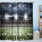 AMBZEK American Football Shower Curtain Boys Sports Bathroom Accessories 60Wx72L Men Masculine Shower Curtain Set Stadium Field Soccer Green Cloth Fabric Bathroom Decor Set with 12 Pack Hooks