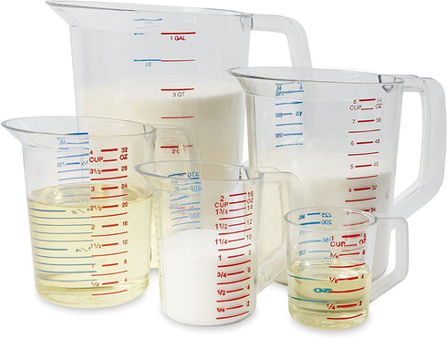 Rubbermaid Commercial Bouncer Measuring Cup, 1-Quart, Clear, FG321600CLR