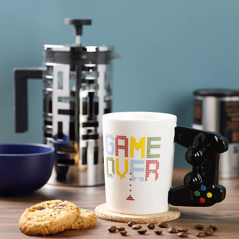 Puckator Game Controller Handle Mug Games Game Over Gaming Mug Console Remote