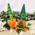 Medoore 2 Pack St. Patrick's Day Gnome Decorations, Irish Leprechaun Swedish Gnome Ornaments Green Irish Leprechaun Tomte Gnomes Doll Elf for Home Decoration