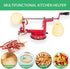 Apple Peeler Slicer Corer Apple Corer and Slicer Stainless Steel Apple Corer Slicer Peeler Fruit Peeler Apple Peelers for Kitchen Durable Alloy Apple Peeler with Powerful Suction Base Red