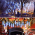 Allnice Meteor Shower Lights Falling Rain Lights Christmas Lights 30cm 8 Tube 192 LEDs Fairy String Lights for Halloween Christmas Wedding Tree Garden Home Outdoor Decoration (Blue)