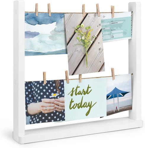 Umbra 1004415-660 Hangit Desk Photo Display, White, Desktop