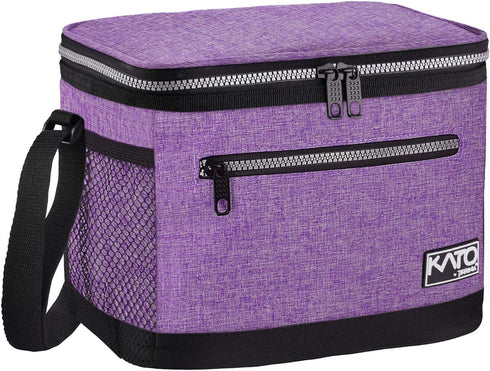 Insulated Lunch Bag for Women Men, Leakproof Thermal Reusable Lunch Box for Adult & Kids by Tirrinia, Lunch Cooler Tote for Office Work, Purple