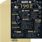 60th Birthday Decorations for Men Women 60th Birthday Gift for Him Back in 1962 Poster Decor Black and Gold 11 x 14 inch 60 Years Ago Decor(Back in 1962)