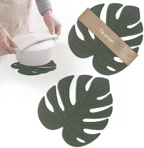 Silicone Trivets for Hot Dishes - Set of 2 Pieces Heat -Resistant Food Grade Silicone Mat, Kitchen Mat, Pot Holders for Kitchen, Kitchen Decor for Counter, Countertop