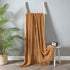 Throw Blanket for Couch Textured Knitted Blanket with Tassels Cozy Woven Boho Brown Bed Blanket for Sofa Bed Chair Diamond Pattern 50x60 Inches MIULEE