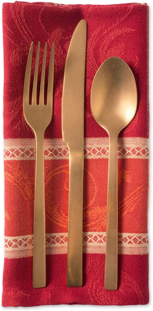 DII Oversized 20x20 Cotton Napkin, Pack of 6, Harvest Wheat - Perfect for Holiday, Fall, Thanksgiving, Dinner Parties or Everyday Use