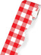 Schoolgirl Style Woodland Whimsy Red and White Bulletin Board Borders, 36 Feet of Scalloped Gingham Classroom Borders for Bulletin Board, White Board, Cork Board, Red & White Desk, Classroom Decor