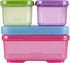 Rubbermaid LunchBlox Kids Tall Lunch Bag Kit, Purple/Pink/Green, 1866738