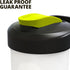 BluePeak Protein Shaker Bottle 28 oz with Dual Mixing Technology, Strong Loop Top, BPA Free, Shaker Balls & Mixing Grids Included - On-The-Go Large Protein Shakers (3 Pack - Black, Yellow, Pink)