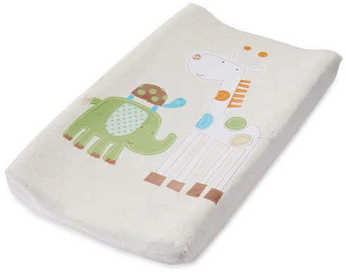 Summer Infant Ultra Plush Character Changing Pad Cover, Safari Stack