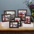 CRUGLA Gallery Frame Set of 6 for Wall Decor Tabletop Vertical Horizontal Display, Assorted Collage Photo Frames, Two 4x6 Picture Frames, Two 5x7 Picture Frames, Two 8x10 Picture Frames, Brown