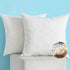 MIULEE Throw Pillow Inserts, Set of 2 Down and Feather Cotton Decorative Pillows, Square Sham Stuffer for Sofa Couch Cushion Living Room 16x16 Inches