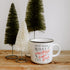 Sweet Water Decor Christmas Coffee Mug | Rustic 16oz Ceramic Campfire Style Coffee Cup Microwave & Dishwasher Safe | Festive Seasonal Holiday Mug for Women (It's the Most Wonderful Time of the Year)