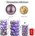 QinYing 4cm Light Purple 41pcs Shatterproof Christmas Tree Hanging Balls Christmas Balls Ornaments for Holiday Party Baubles Decoration Set with Hang Rope