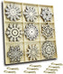 YuQi Set of 27 Hanging Wood Snowflakes Ornaments,Christmas Snowflake Decoration,Unfinished Wooden Snowflakes Large for Crafts Winter Wedding Decor Xmas Ornament