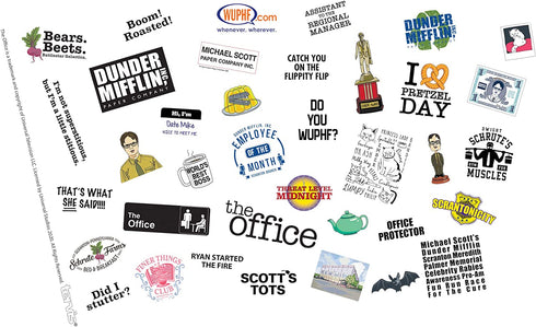 Tervis Made in USA Double Walled The Office Insulated Tumbler Cup Keeps Drinks Cold & Hot, 16oz, Smorgasbord