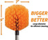1.5-to-4 ft Cobweb Duster with Extension Pole // 10+ Foot Reach Spider Web Cleaner Cobweb Brush for Outdoor & Indoor Web Cleaning // Lightweight & Sturdy Telescopic Pole // The Ultimate Dusting Kit