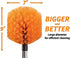 Cobweb Duster Head Brush // Spider Web Brush for Outdoor & Indoor Web Cleaning // Twist-On Corner Duster Fits Standard Acme Threaded Extension Poles // Best Cobweb Brush Head (Pole Sold Separately)