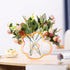 VOSAREA Pink Acrylic Cloud Shaped Flower Vase Make Up Brush Pen Holder Elegant Modern Contemporary Design Vase for Home Office Wedding Decor