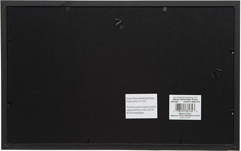 Snap 10FW1568E Solid Wood Wall Poster Picture Frame, 8.5" x 14", Black