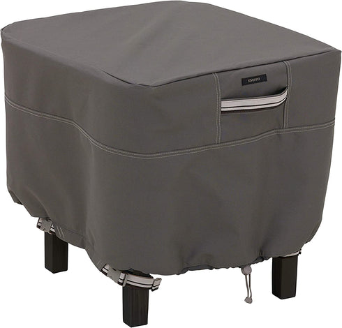 Classic Accessories Ravenna Water-Resistant 21 Inch Square Patio Ottoman/Table Cover