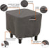 Classic Accessories Ravenna Water-Resistant 21 Inch Square Patio Ottoman/Table Cover