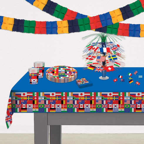 International Flag Tablecover Party Accessory (3-Pack)